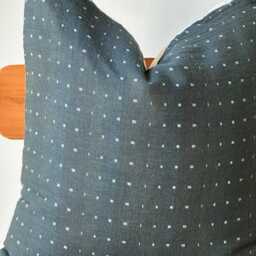 Indigo Green Neutral Natural Color & Fiber Pillow Cover - thumbnail 2