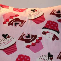 12x12 Valentine's Day Cupcake Accent Pillow - thumbnail 2