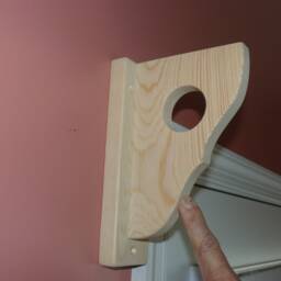 Decorative Wall Brackets With Rod Holder - thumbnail 2
