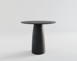 Kopar Round Black Colour Dining Table D850