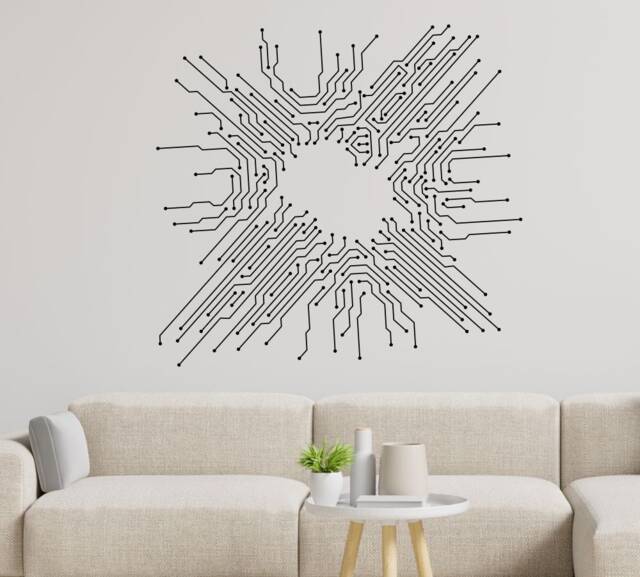Sale Circuit Board Wall Decal Technology Vinyl Sticker - image 1