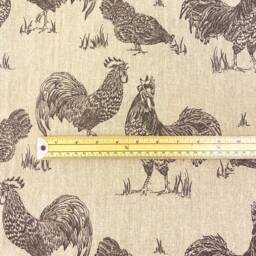 907. Handmade Chicken Noir 100% Linen Cushion Cover, Various Sizes - thumbnail 4