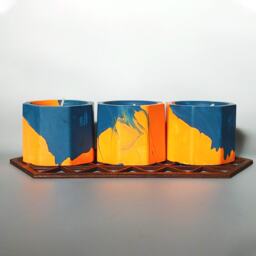 Set Of 3 Candle Holders/Pots Egg Cups - Tea Lights Included - thumbnail 2