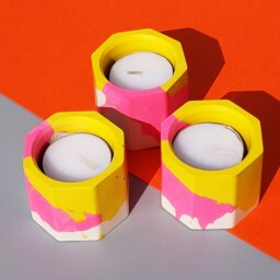 Set Of 3 Candle Holders/Pots Egg Cups - Tea Lights Included - thumbnail 3