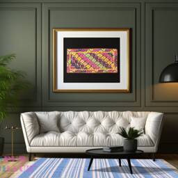 Handmade Cotton Striped Area Rug Light Indigo Kilim Dhurrie - thumbnail 2
