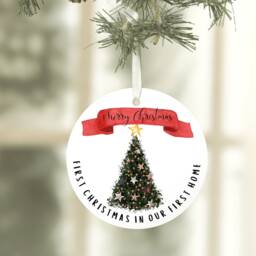 New Home Christmas Bauble, 1st in Home, Bauble For Couple, Gift First Family - thumbnail 2