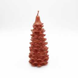 Handmade Metallic Christmas Tree Candles, Vegan Planted Based Waxes - Ddp To Usa - thumbnail 2