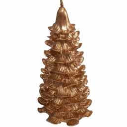 Handmade Metallic Christmas Tree Candles, Vegan Planted Based Waxes - Ddp To Usa - thumbnail 3