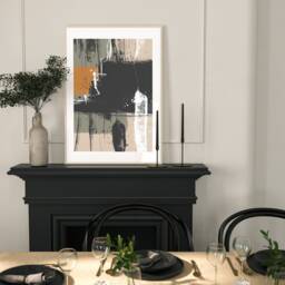 Neutral Abstract Art Prints, Modern Art, Brush Strokes, Wall , Set Of 3 Living Room Poster A2 Sizes, Fast Delivery - thumbnail 3
