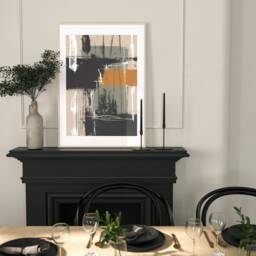 Neutral Abstract Art Prints, Modern Art, Brush Strokes, Wall , Set Of 3 Living Room Poster A2 Sizes, Fast Delivery - thumbnail 2