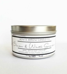 8 Oz Natural Soy Candle Bamboo & White Grapefruit Scented - Tin Candles