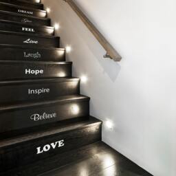 Inspirational Stair Stickers - Wall Stickers For Stairs Inspirational Home Decor Decals Nutmeg Wall - thumbnail 1