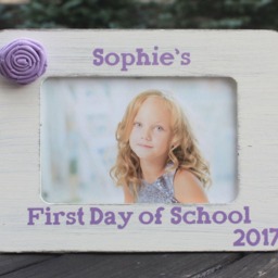 Personalized First Day Of School Picture Frame - Hand-Painted 4x6 Keepsake - thumbnail 2