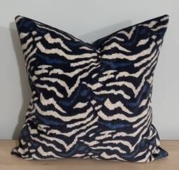 Linwood Omega Prints Wild Navy & Velvet Cushion Cover 45x45 cm - thumbnail 1