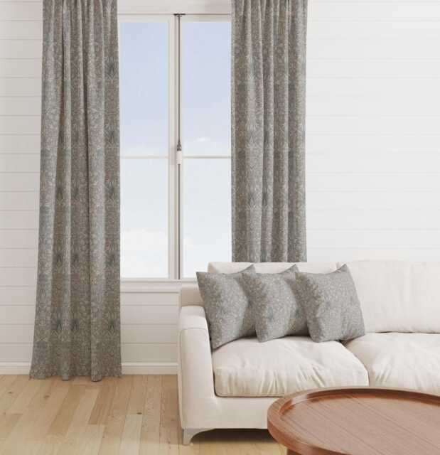 Custom Made William Morris Snakeshead Dove Blackout/Lining Curtains Pinch /Triple/Double Pleat - image 1