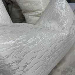 "Ivory Hamlet Cushion Cover, Luxury Marble Throw Pillow Cover 12"" X 20" - thumbnail 3