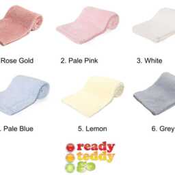 Personalised Newborn Baby Blankets/Wrap - Waffle Fabric 6 Colours Any Name Text Embroidered. Gift - thumbnail 2