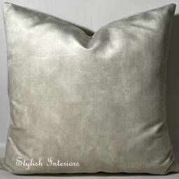 High Quality Handmade Soft Coniston Plush Velvet Reversible Cushions With Pad Insert - thumbnail 2