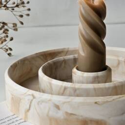 Round Candlestick Holder Palo Santo Handmade Taper Dinner Candles Chandelier - thumbnail 3