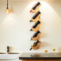 Solid Wood Wine Rack - Reclaimed Timber Style