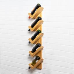 Solid Wood Wine Rack - Reclaimed Timber Style - thumbnail 2