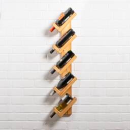 Solid Wood Wine Rack - Reclaimed Timber Style - thumbnail 3