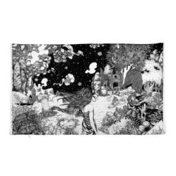 stephen King's Rose Madder Premium Pillow Case Only, Pen Ink Illustration. Abandoned Greek Ruins, Outdoors Adventure Explore Wander - thumbnail 2