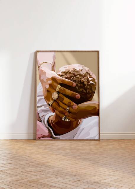 Black Art Poster - Physical Print Wall Woman Owned Blm House Decor [Frame Not Included] - image 1