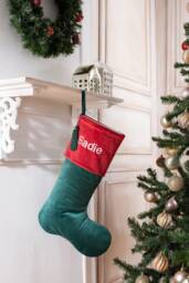 Velvet Christmas Stockings, Family Christmas Velvet Stockings