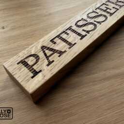 Patisserie Oak Shelf Sitter, Kitchen Sign, Rustic French Caf?? Decor - thumbnail 2