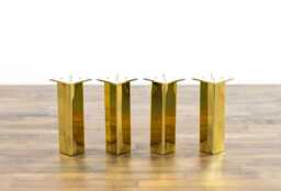"Brass Sofa Legs - Furniture Coffee Table Legs, Height 16""-20"