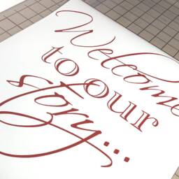 Welcome To Our Story Wall Sticker, Decal, Wall Quotes, Sticker Quote, Decal Quote - thumbnail 3