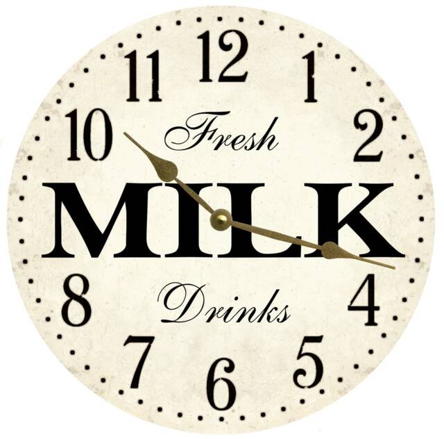 Unique Milk Clock - Perfect Kitchen Decor - image 1