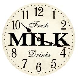 Unique Milk Clock - Perfect Kitchen Decor - thumbnail 2