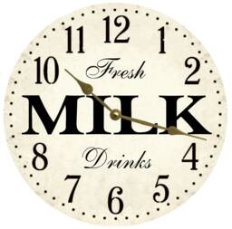 Unique Milk Clock - Perfect Kitchen Decor - thumbnail 1
