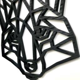 Geometric Fox Head - Wooden Wall Art Home Nursery - thumbnail 2