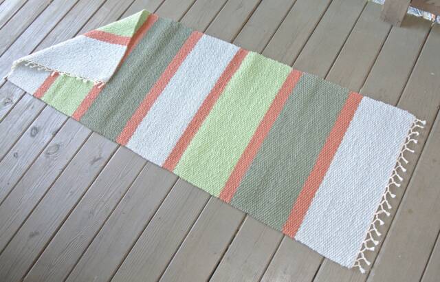 "Hand Woven Rug - 24"" X 66" - image 1