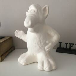 "Alf Statue, Bisque Doll, The Alien Friend, Ceramic Figure, Bisque, Extraterrestrial Monster, 1988 Vintage ""Orbiters" - thumbnail 2