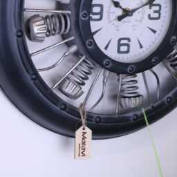 Engine Style Industrial Wall Clock 40cm - thumbnail 2