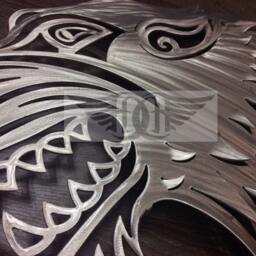 Dire Wolf Metal Wall Art - thumbnail 3