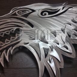 Dire Wolf Metal Wall Art - thumbnail 2