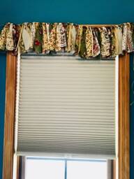 Burgundy Sage & Cream Floral Banner Birthday Bunting Window Valence Treatment Nursery Highchair Bunting - thumbnail 1