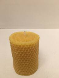 Qty Of 3 2''x3'' Honeycomb 100% Pure Beeswax Solid Candle