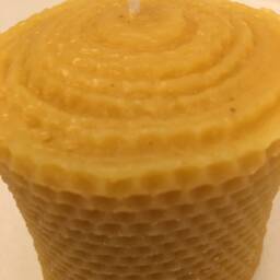 Qty Of 3 2''x3'' Honeycomb 100% Pure Beeswax Solid Candle - thumbnail 2