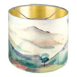 Voyage Maison Fabric Russet Shores, Brushed Gold Inner, Handmade Lampshade, Table Ceiling Pendant, Country Lampshade - thumbnail 2