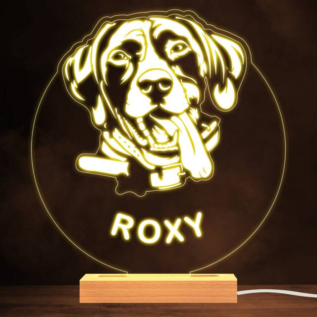 German Shorthaired Pointer Dog Pet Warm Lamp Personalised Night Light - Gift Bedroom - image 1