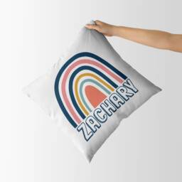 Personalised Cushion For Boys Any Name Rainbow Pillow Decorative Cushions Bedroom Accessories Nursery Decor Birthday Gifts Keepsake Present - thumbnail 3