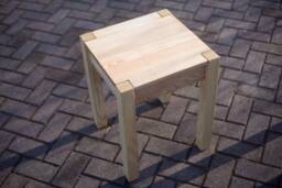 Stool Seat Stool Made Of Wood, Hardwood, Ash, Stable, Oiled New - thumbnail 1