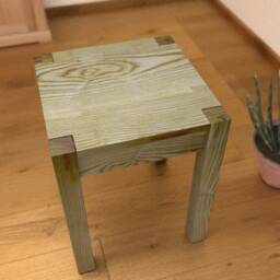Stool Seat Stool Made Of Wood, Hardwood, Ash, Stable, Oiled New - thumbnail 2