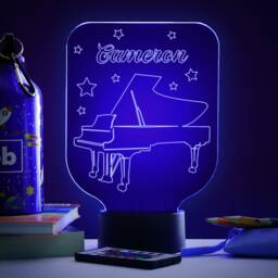 Personalised Piano Night Light Color Changing Led Kids Room Decor - thumbnail 1